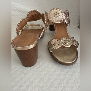 Jack Rogers Lauren Mid Heel - Platinum - 7.5